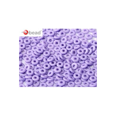 Perle en verre de Bohème O Bead® Opaque Dark Violet Silk 4x2mm (X 5gr) 