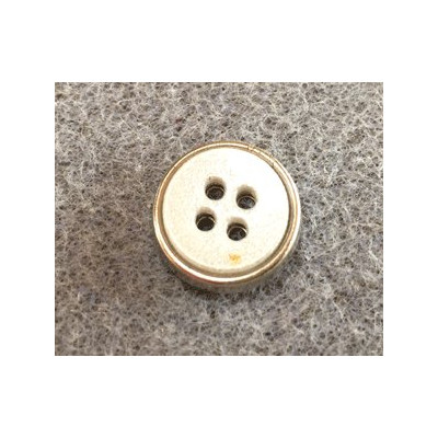 Bouton rond 15mm résine argentée (X) Bouton rond 15mm résine argentée (X)