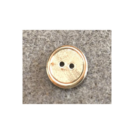 Bouton Rond 16mm Argentée Résine (X1) 