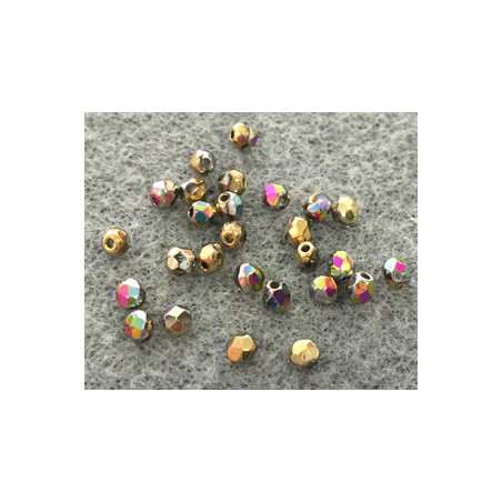 Facettes de Bohême 3mm California Green (x50) 