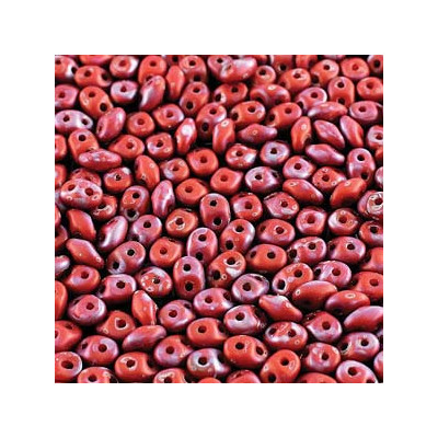 Matubo® MiniDuo® 2x4mm Opaque Coral Red Nebula Mat 93200-85001 (x10gr)