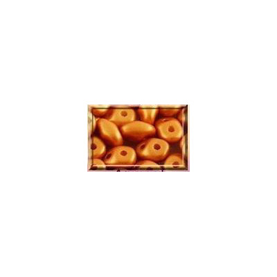Perles Super Duo 2,5X5mm Metallic Apricot Mat (x 10gr env) Perles Super Duo 2,5X5mm Metallic Apricot Mat (x 10gr env)