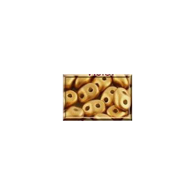 Perles Super Duo 2,5x5mm Metallic Bronze Mat (x 10gr env) Perles Super Duo 2,5x5mm Metallic Bronze Mat (x 10gr env)