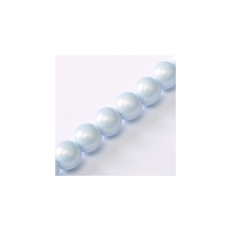 Ronde en Verre de Boheme 3mm Pastel Bleu (x50)