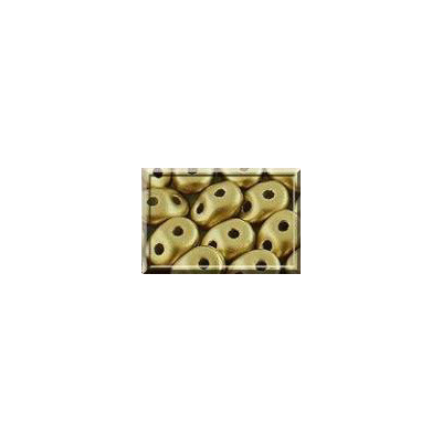 Perles Super Duo 2,5X5mm Metallic Olivine Mat (x 10gr env) Perles Super Duo 2,5X5mm Metallic Olivine Mat (x 10gr env)