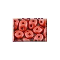 Perles Super Duo 2,5X5mm Metallic red Mat (x 10gr env)