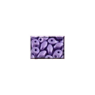 Perles Super Duo 2,5X5mm Metallic Tanzanite Mat (x 10gr env) Perles Super Duo 2,5X5mm Metallic Tanzanite Mat (x 10gr env)