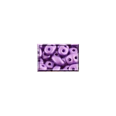 Perles Super Duo 2,5X5mm Metallic Violet Mat (x 10gr env) Perles Super Duo 2,5X5mm Metallic Violet Mat (x 10gr env)