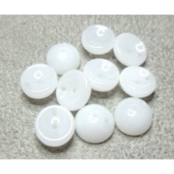 Perles Piggy Opaque Chalkwhite 4X8mm (Xenviron50) 