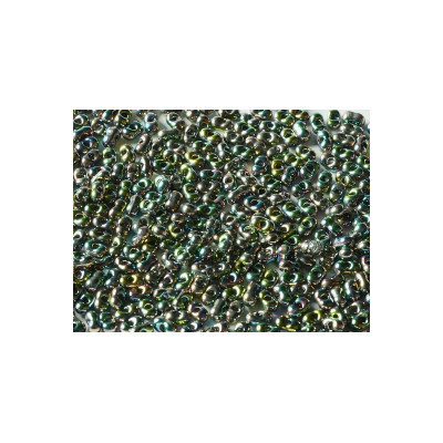 Perles Peanut 2x4mm Crystal Vitrail Full (x5gr env)