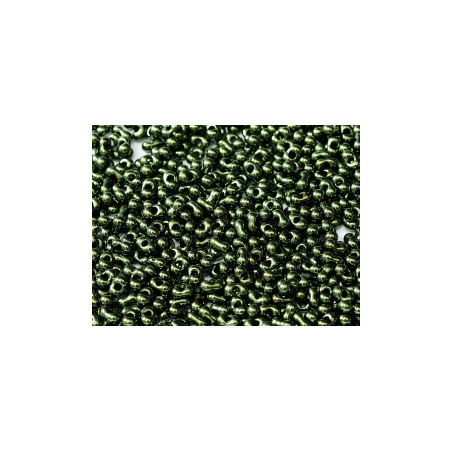 Perles Peanut 2x4mm Jet Red Luster (x5gr env)