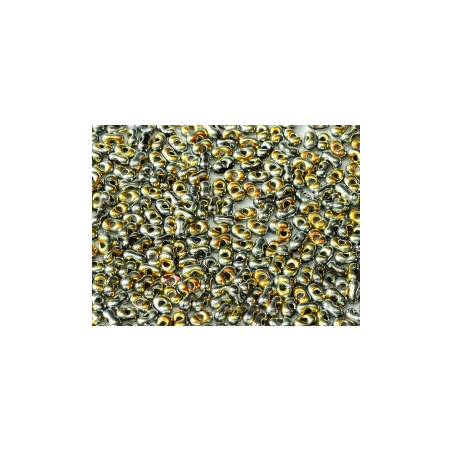 Perles Peanut 2x4mm Jet Full Marea (x5gr env)