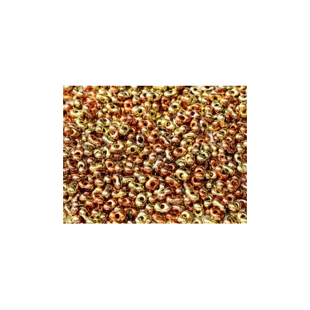 Perles Peanut 2x4mm Jet California Gold Rush (x5gr env)