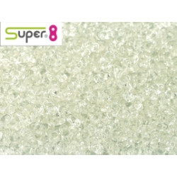 Perles Super 8® Crystal 2,2x4,7mm (x10gr env) 