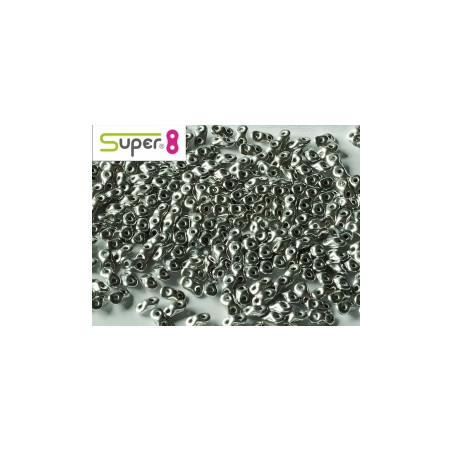 Perles Super 8® Jet Labrador Full 2,2x4,7mm (x5gr env)