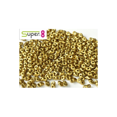 Perles Super 8® Metallic Olivine 2,2x4,7mm (x5gr env)