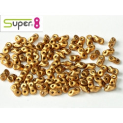 Perles Super 8® Metallic Brass 2,2x4,7mm (x5gr env) 