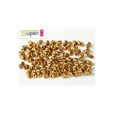Perles Super 8® Metallic Brass 2,2x4,7mm (x5gr env) 