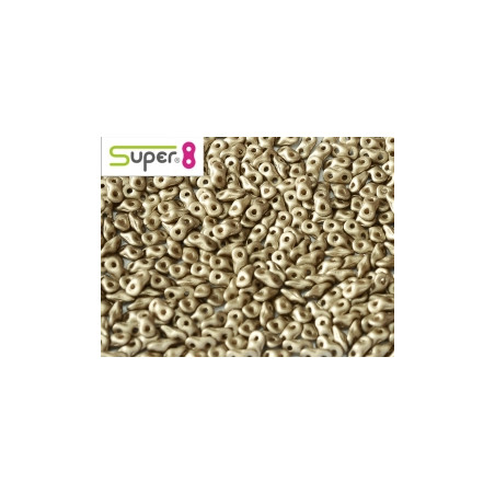 Perles Super 8® Metallic Bronze 2,2x4,7mm (x5gr env)