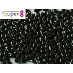 Perles Super 8® Metallic Black 2,2x4,7mm (x5gr env) 