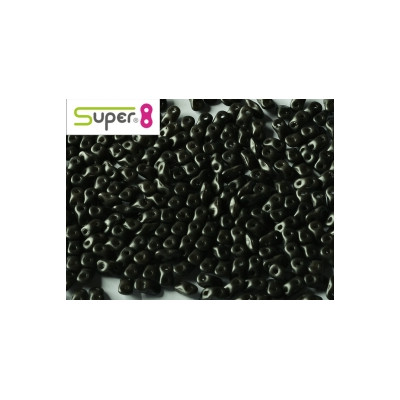 Perles Super 8® Metallic Black 2,2x4,7mm (x5gr env) 