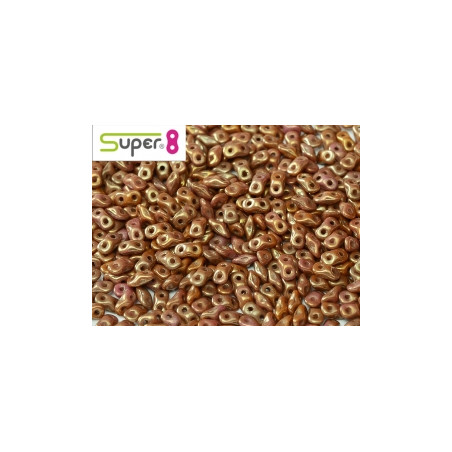 Perles Super 8® Gold Luster 2,2x4,7mm (x5gr env)