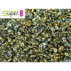 Perles Super 8® Golden Rainbow 2,2x4,7mm (x5gr env)