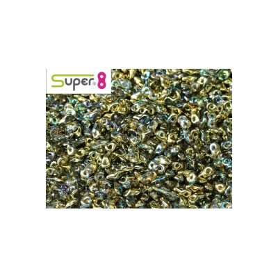 Perles Super 8® Golden Rainbow 2,2x4,7mm (x5gr env)