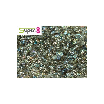 Perles Super 8® Graphite Rainbow 2,2x4,7mm (x5gr env)