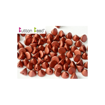Perles Buttons 4mm Metallic Red (X30)