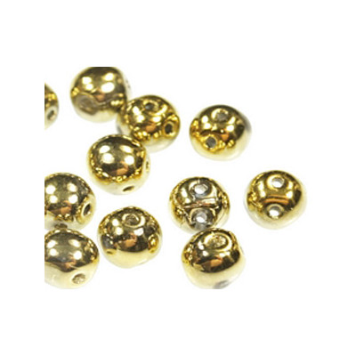 Perles RounDuo Amber Full 5mm (X20)