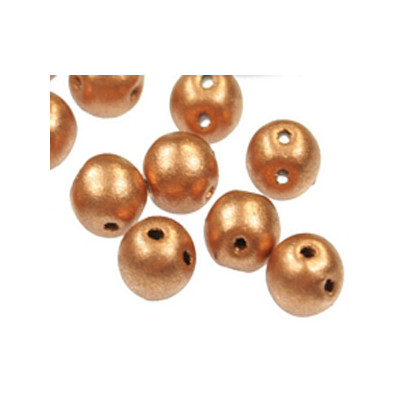 Perles RounDuo Vintage Copper 5mm (X20)