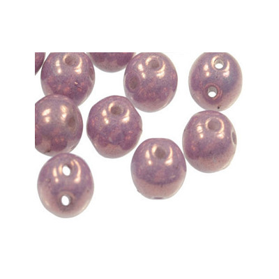 Perles RounDuo White Lila Véga Luster 5mm (X20) Perles RounDuo White Lila Véga Luster 5mm (X20)