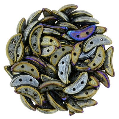 Perles Crescent Iris Brown (X5gr)   Perles Crescent Iris Brown (X5gr)