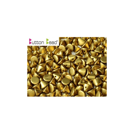 Perles Buttons 4mm Metallic Olivine (X30) 