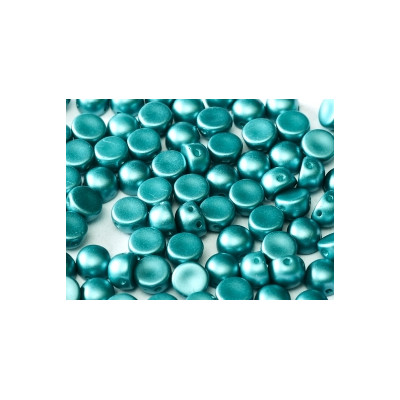 Perle Cabochon 2 trous Alabaster Pastel Emerald (x12) Perle Cabochon 2 trous Alabaster Pastel Emerald (x12)