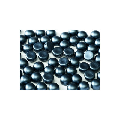 Perle Cabochon 2 trous Alabaster Pastel Dark Grey (x12) Perle Cabochon 2 trous Alabaster Pastel Dark Grey (x12)