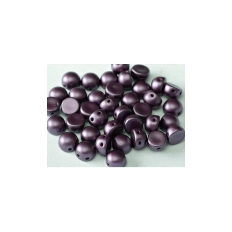 Perle Cabochon 2 trous Alabaster Pastel Bordeaux (x12) 