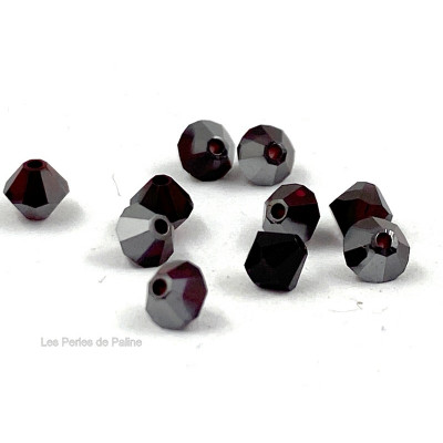Toupies 4mm Garnet Satin - réf. 5301 (x20) Toupies 4mm Garnet Satin - réf. 5301 (x20)