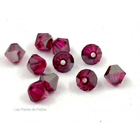 Toupies 4mm Ruby Satin - réf. 5301 (x20)