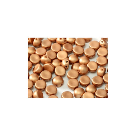 Perle Cabochon 2 trous Copper (x12)  