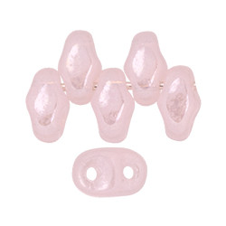 Perle SuperDuo® Mini Opaque Luster Milky Soft Rosaline 2X4mm (X10gr) 