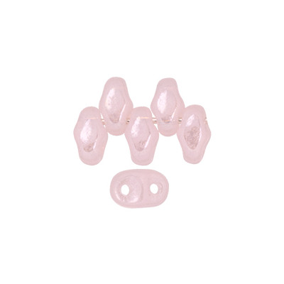 Perle SuperDuo® Mini Opaque Luster Milky Soft Rosaline 2X4mm (X10gr) 