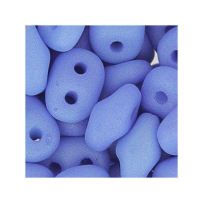 Perle SuperDuo® Mini Opaque Sapphire Silk Mat 2X4mm (10gr)