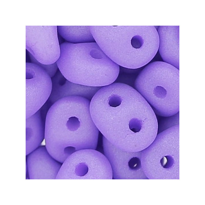 Perle SuperDuo® Mini Opaque Violet Silk Mat 2X4mm (10gr)