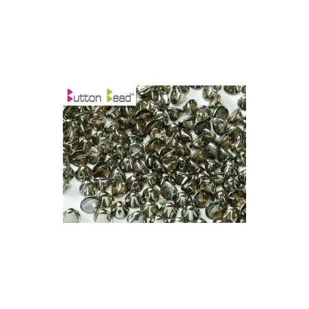 Perles Buttons 4mm Crystal Vaccum Hematite Full (X30)