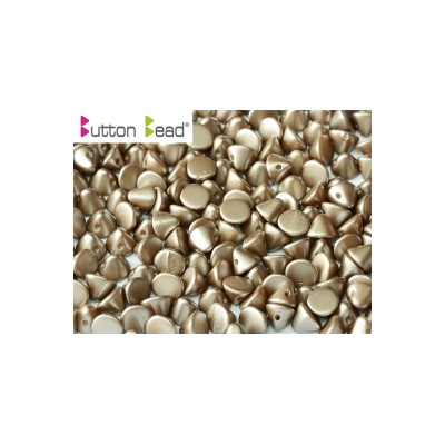 Perles Buttons 4mm Alabaster Pastel Light Brown (X30) Perles Buttons 4mm Alabaster Pastel Light Brown (X30)