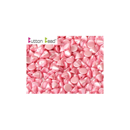 Perles Buttons 4mm Alabaster Pastel Pink (X30)