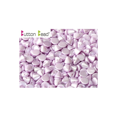 Perles Buttons 4mm Alabaster Pastel Light Rose (X30)