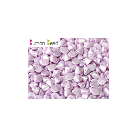 Perles Buttons 4mm Alabaster Pastel Light Rose (X30)